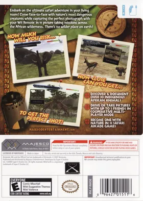 Wild Earth - African Safari box cover back